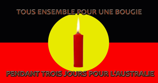 australie-chamanisme-origine-loupblanc-chaman-fb Australie - Drapeau aborigène - Bougie