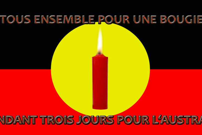 australie-chamanisme-origine-loupblanc-chaman-fb Australie - Drapeau aborigène - Bougie