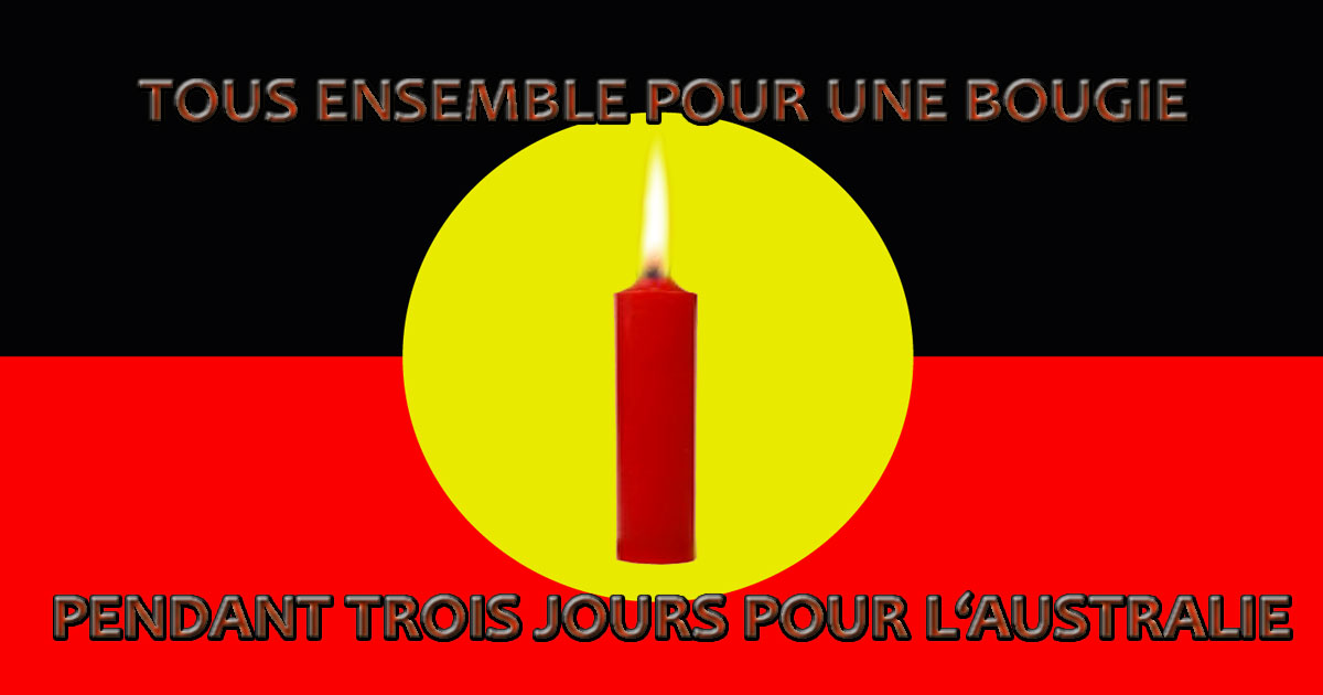 australie-chamanisme-origine-loupblanc-chaman-fb Australie - Drapeau aborigène - Bougie