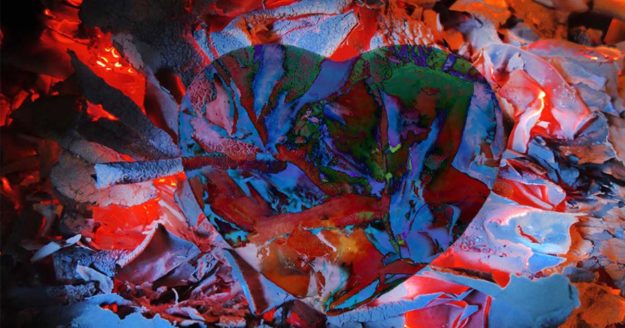 Coeur Chamanisme Loup Blanc