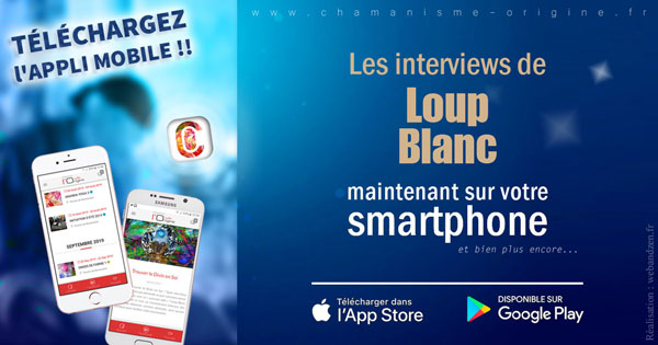 Appli Mobile Loup Blanc appli mobile chamanisme de l'origine
